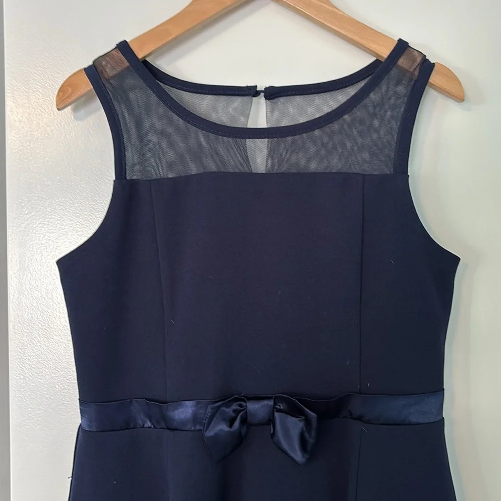 Calvin Klein Sleeveless Dress, Navy, Size 14